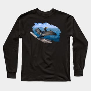 AnemalSoul - Double-crested Cormorant Long Sleeve T-Shirt